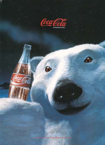 Coca Cola, Polar Bear, Australia in folder - Click Image to Close