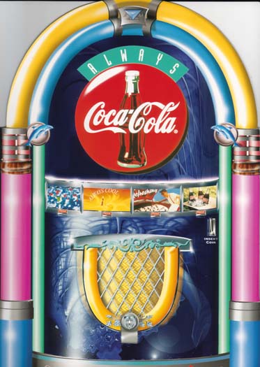 Coca Cola, luxury 5 card set from Sprint in folder - Click Image to Close