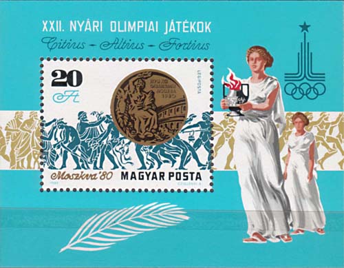 1980 Medaille winnaars Zomerspelen Moskou - Klik op de afbeelding om het venster te sluiten