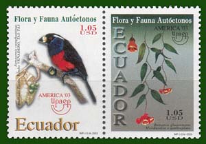 Equador, 2 stamps se-tenant - Click Image to Close