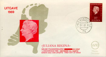 1969 Juliana Regina, 1,25 gulden - Click Image to Close