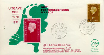 1971 Juliana Regina, 1,50 gulden - Click Image to Close