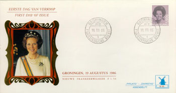 1986 Beatrix, 1,50 gulden - Klik op de afbeelding om het venster te sluiten