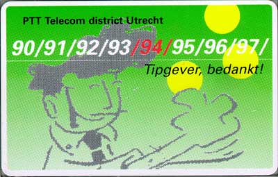 Tipgever bedankt, PTT Telecom Utrecht - Click Image to Close