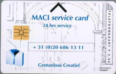 Maci service card - Click Image to Close