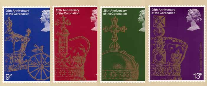 England 1978, 4 cards Coronation - Click Image to Close