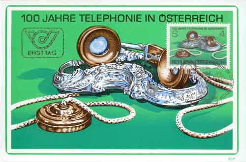 1981 100 jaar telephone in Austria - Click Image to Close
