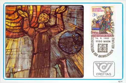 1982 800 jr. Franz von Assisi/ kunst - Klik op de afbeelding om het venster te sluiten