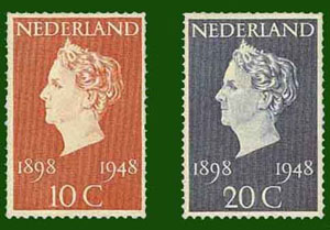 1948 Jubileumzegels - Click Image to Close