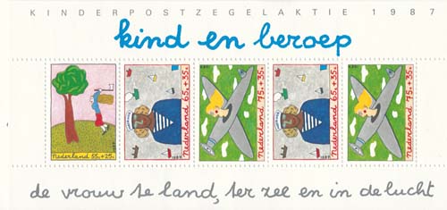 1987 Kinderzegels (blok) - Klik op de afbeelding om het venster te sluiten