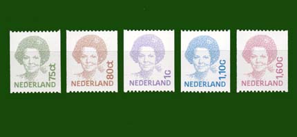 1991 Koningin Beatrix Inversie rolzegels - Click Image to Close