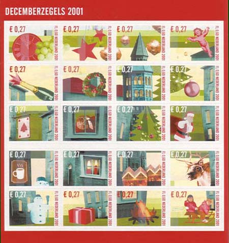 2001 Decemberzegels (dubbele waarde) - Click Image to Close