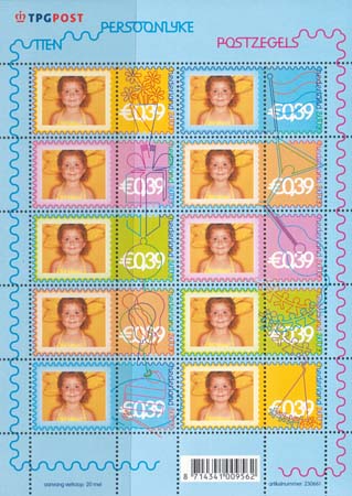 2003 Persoonlijke Postzegels, Feest - Klik op de afbeelding om het venster te sluiten