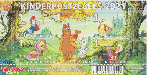 2021 Kinderpostzegels, Tom Poes 80 jr. - Click Image to Close