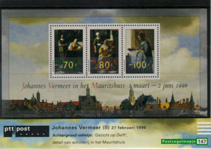 1996 Blok Vermeerzegels - Klik op de afbeelding om het venster te sluiten