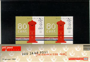 1999 200 jaar nationaal Postbedrijf - Klik op de afbeelding om het venster te sluiten