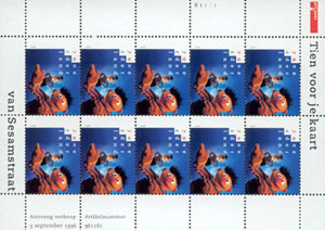 1996 Sesamstraat Tien voor je kaart - Click Image to Close