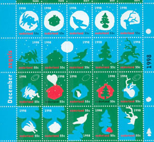 1998 Decemberpostzegels - Klik op de afbeelding om het venster te sluiten