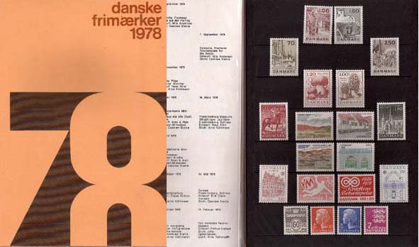 Denmark year set mint stamps - Click Image to Close