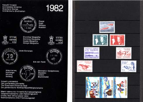 Groenland 1982 jaargang postfrisse zegels - Klik op de afbeelding om het venster te sluiten